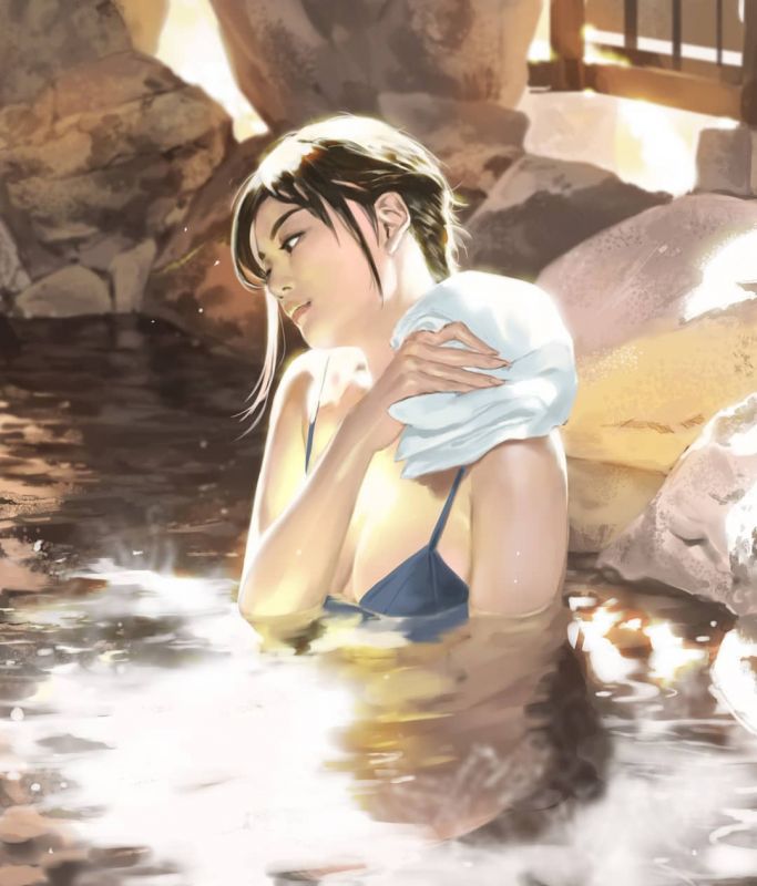 Красивые Аниме с Девушками от художника из Южной Кореи