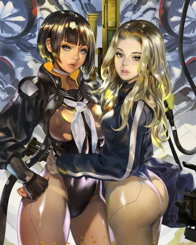 Красивые Аниме с Девушками от художника из Южной Кореи