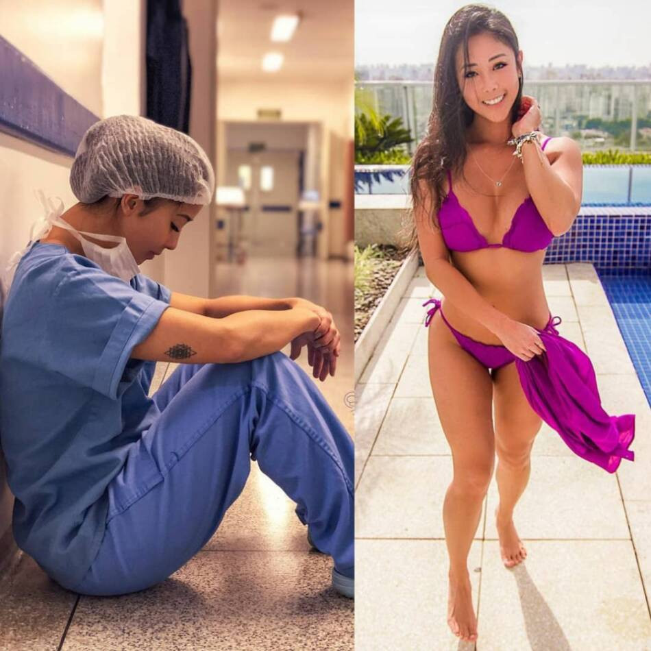 Девушки в форме и без нее