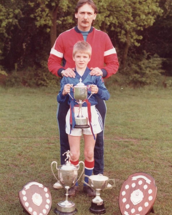 Дэвид Бекхэм с отцом