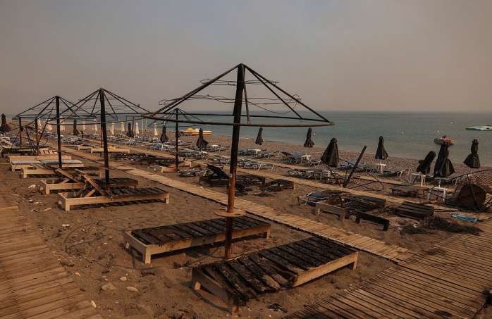 Пожары в Греции