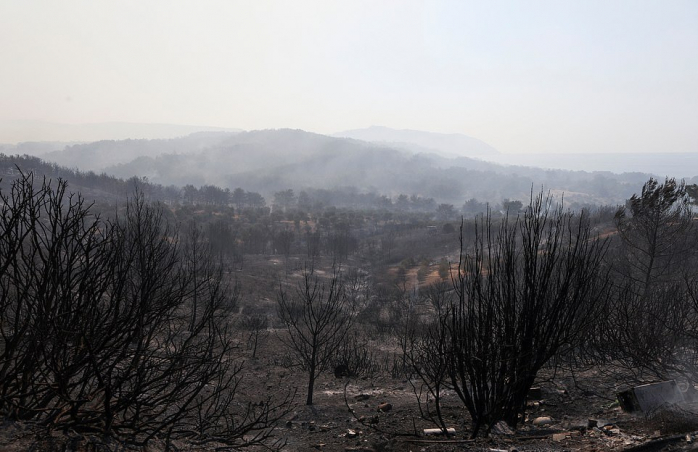 Пожары в Греции
