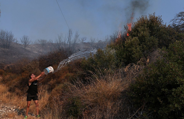 Пожары в Греции