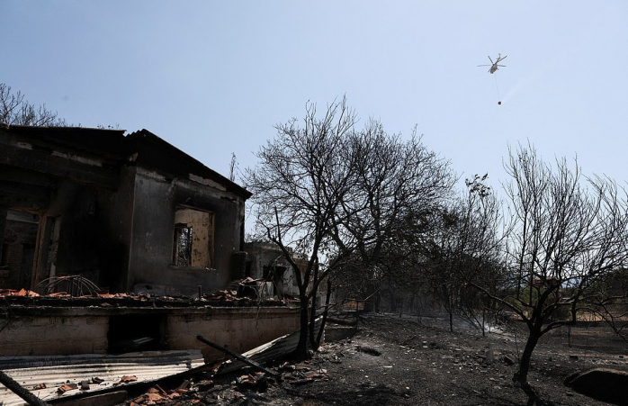 Пожары в Греции