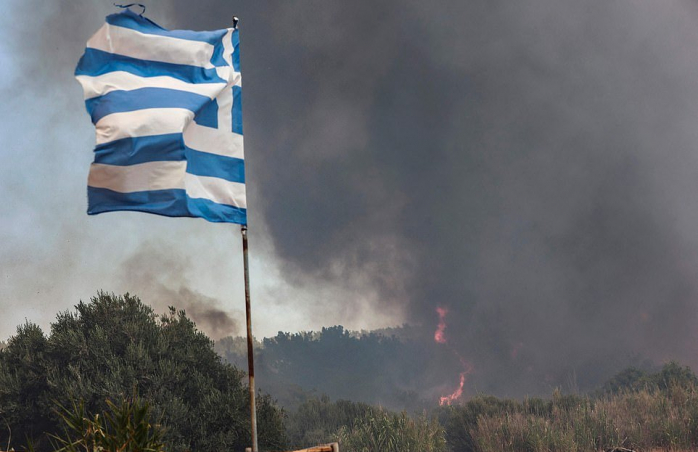 Пожары в Греции
