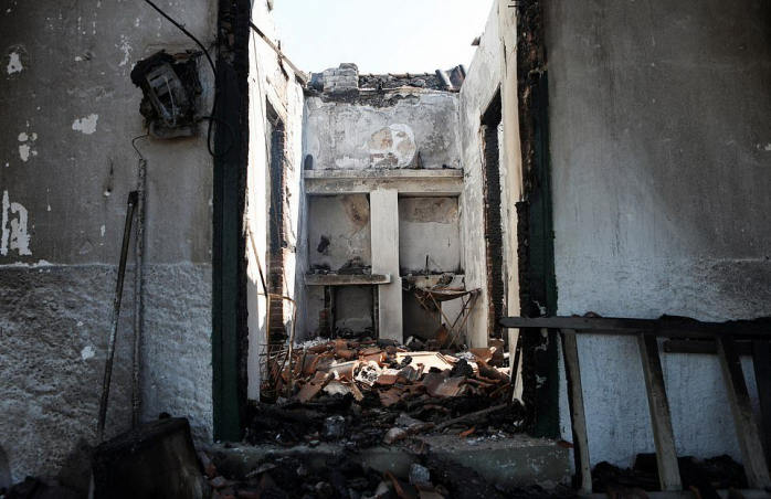 Пожары в Греции