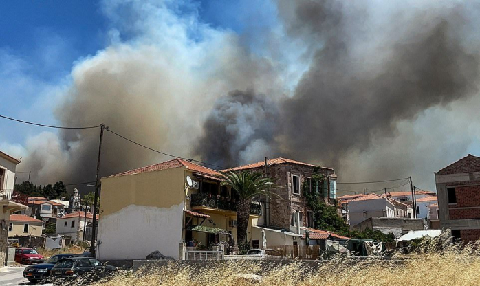 Пожары в Греции