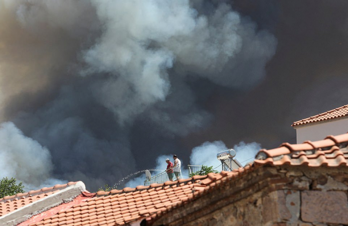 Пожары в Греции