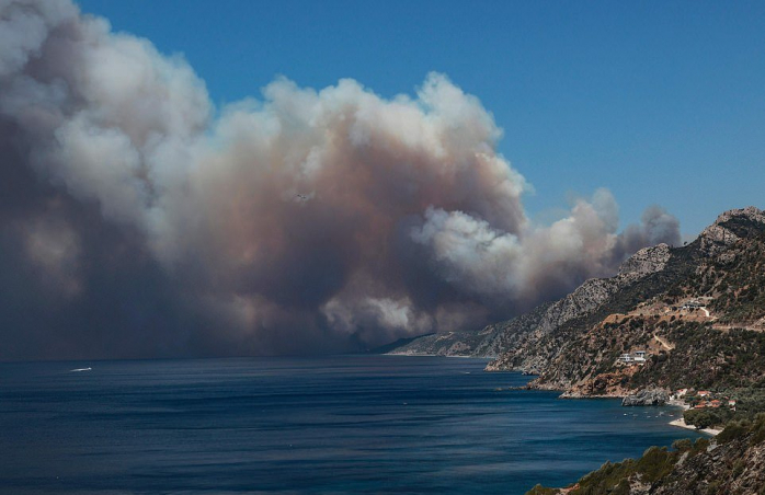 Пожары в Греции