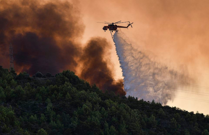 Пожары в Греции