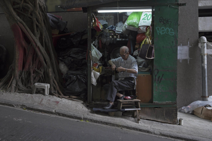 Жизнь на острове Гонконг в повседневной Фотографии