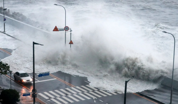 Ужасный Тайфун "Хиннамнор" набедокурил в Южной Корее