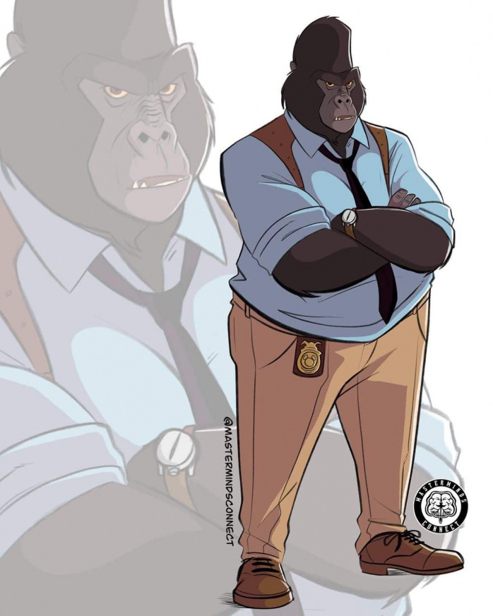 Животные Диснея в стильных образах