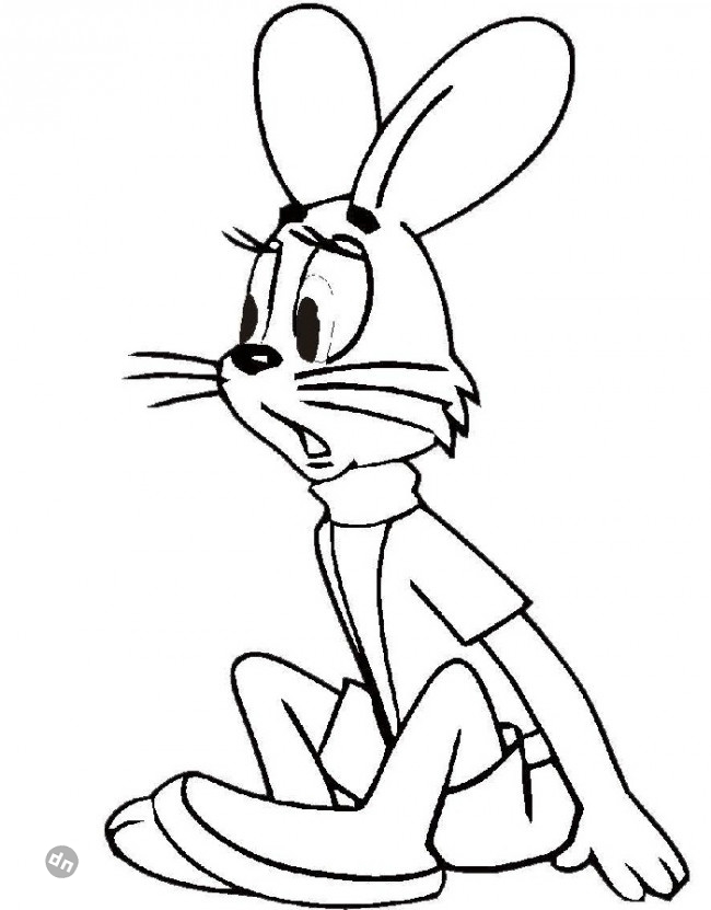 Заяц для срисовки