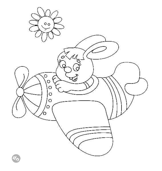 Заяц для срисовки