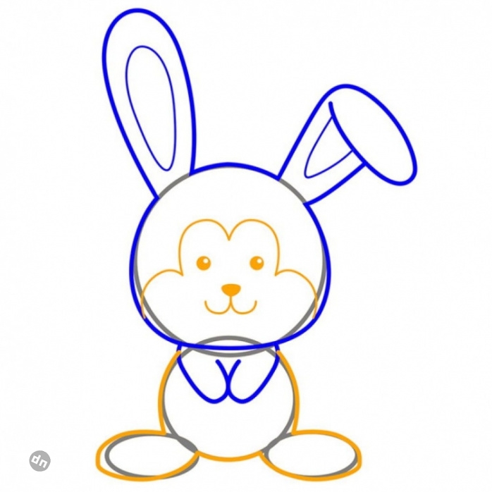 Заяц для срисовки