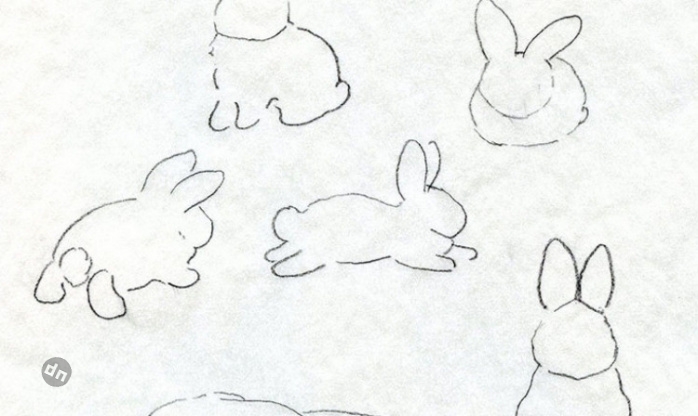 Заяц для срисовки