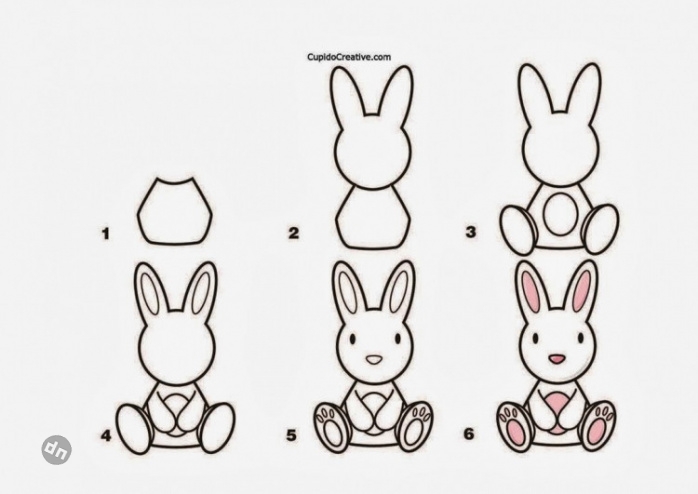 Заяц для срисовки