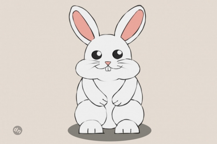 Заяц для срисовки