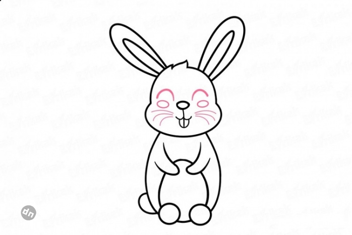 Заяц для срисовки