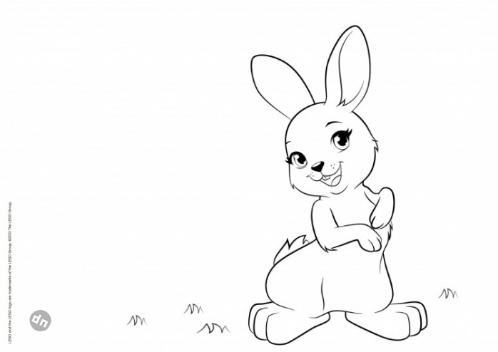 Заяц для срисовки