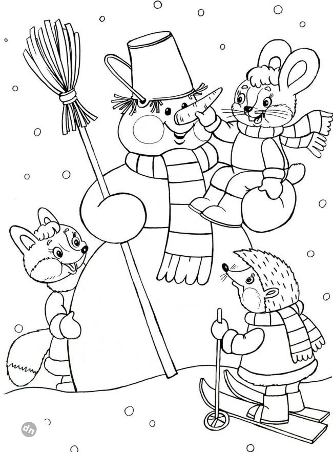 Заяц для срисовки