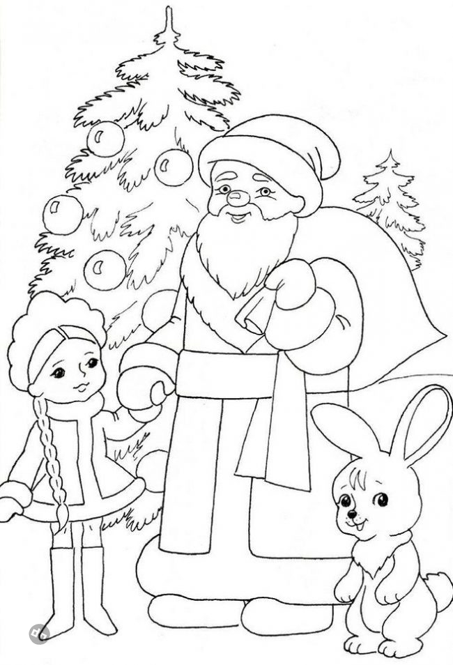 Заяц для срисовки