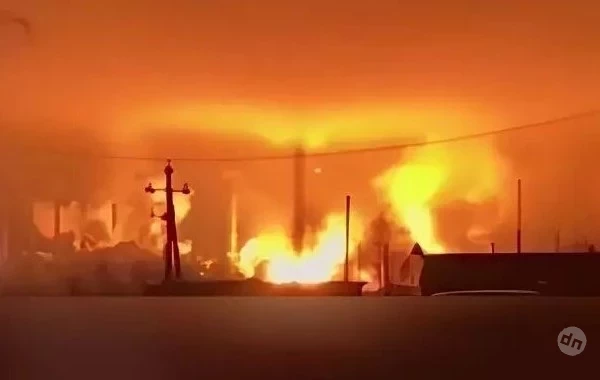 Пожар начался в Кстовском округе Нижегородской области после отражения атаки БПЛА