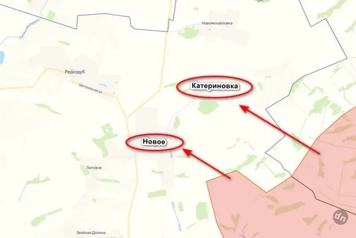 ВС РФ расширили зону контроля в районе сёл Катериновка и Новое, продолжая наступать на Сватово-Кременском направлении