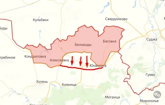 Выровняли фронт: под контроль ВС РФ перешло село Варачино в Сумской области