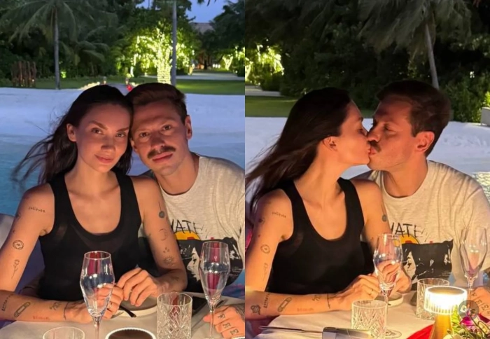 Карина Истомина и Фёдор Смолов отметили годовщину свадьбы на Мальдивах
