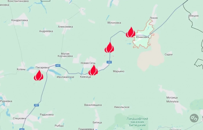 Российская бомбардировочная авиация обнуляет резервы противника, прибывающие к северной линии обороны Сум