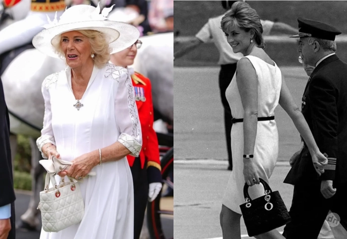 "Вот это настоящая измена!". Королева Камилла посетила скачки Royal Ascot с сумкой, которая названа в честь принцессы Дианы